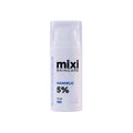Skincare product with 'mixi skincare' branding on a white background