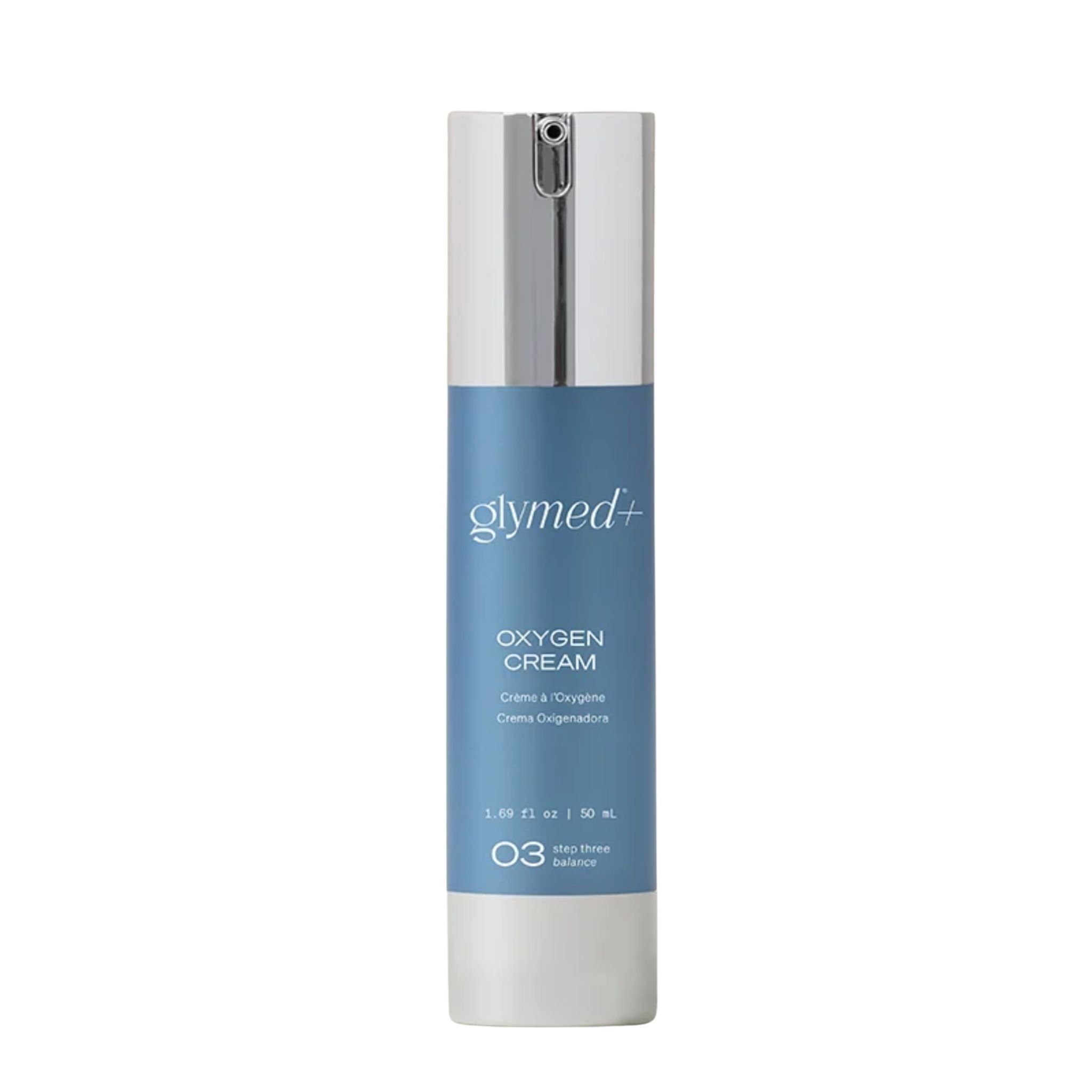 Glymed Oxygen Cream bottle on a white background