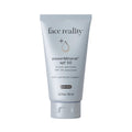 Tube of face reality powerMineral SPF 50 sunscreen on a white background