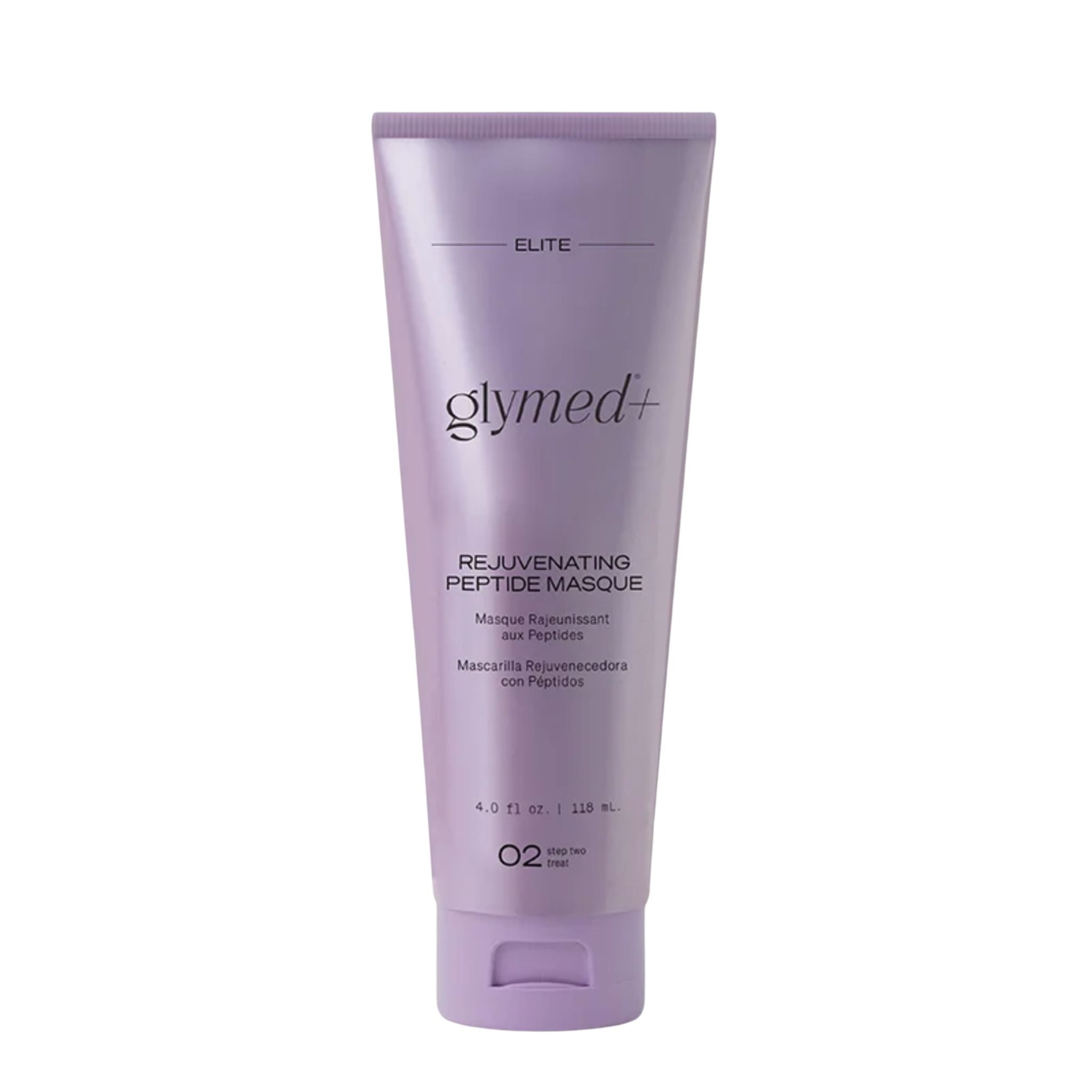 Glymed+ Rejuvenating Peptide Masque tube on a white background